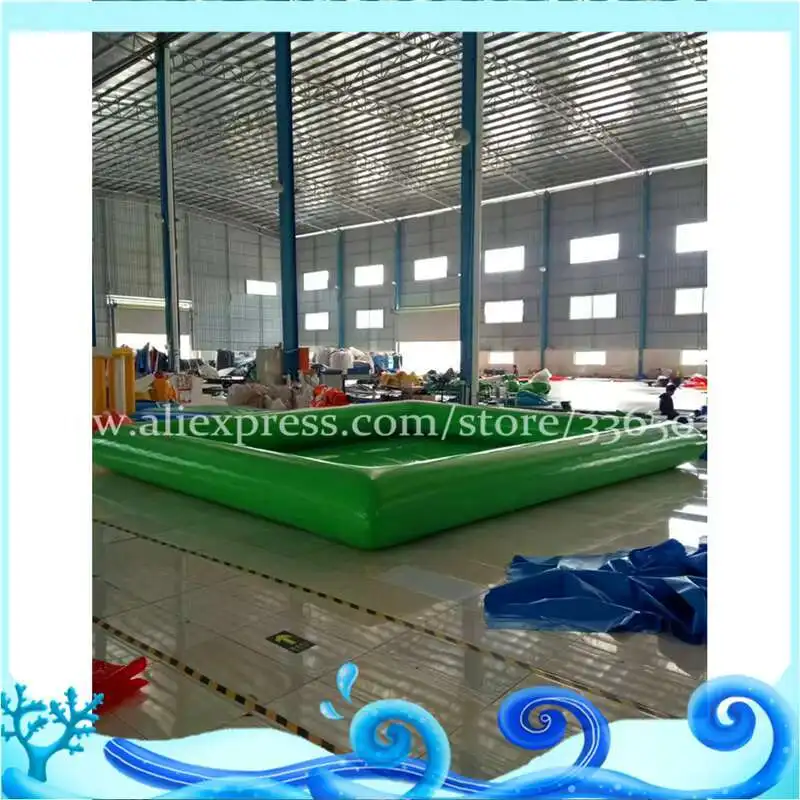 PVC Inflatable Bouncy Square Water Pool Large Custom Kids Adult Floating Inflatable Swimming Pool In China