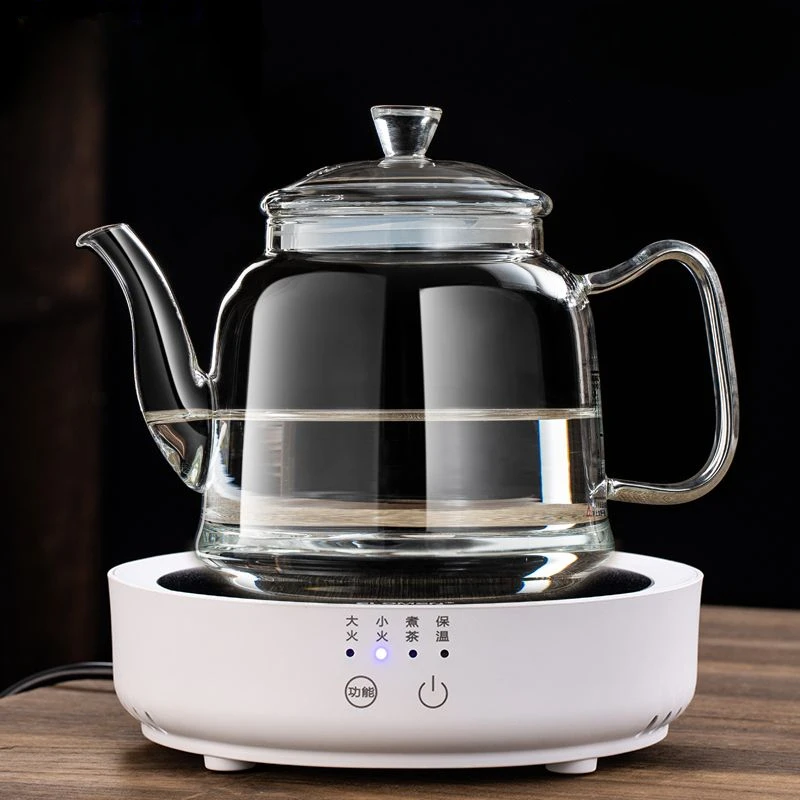 Glass Kettle for 220V Electric Pottery Stove Household High Temperature Resistance and Explosion-proof Transparent Single Pots