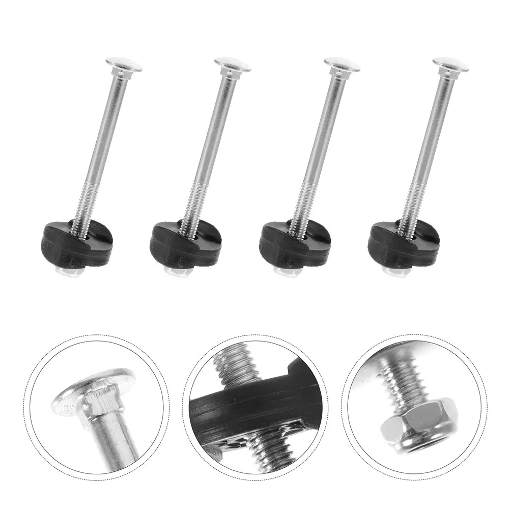 6Pcs Trampoline Hardware Replacement Screws Anti-Falling Fixing Screws Carriage Bolt Nut Square for Safe Secure