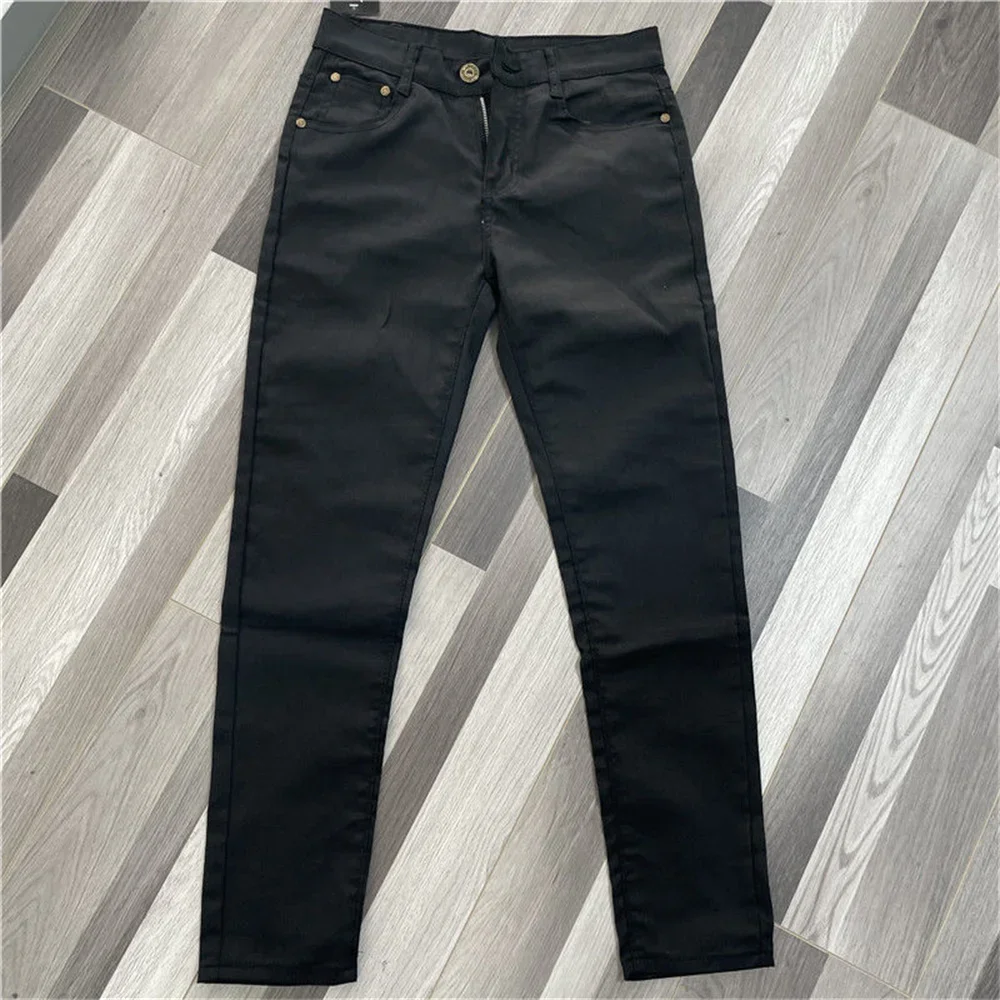 Summer Slim Fit Jeans for Mens Streetwear Korean Designer Regular Distressed Denim Slim Homme Pants Hip Hop Hole Jeans Trousers