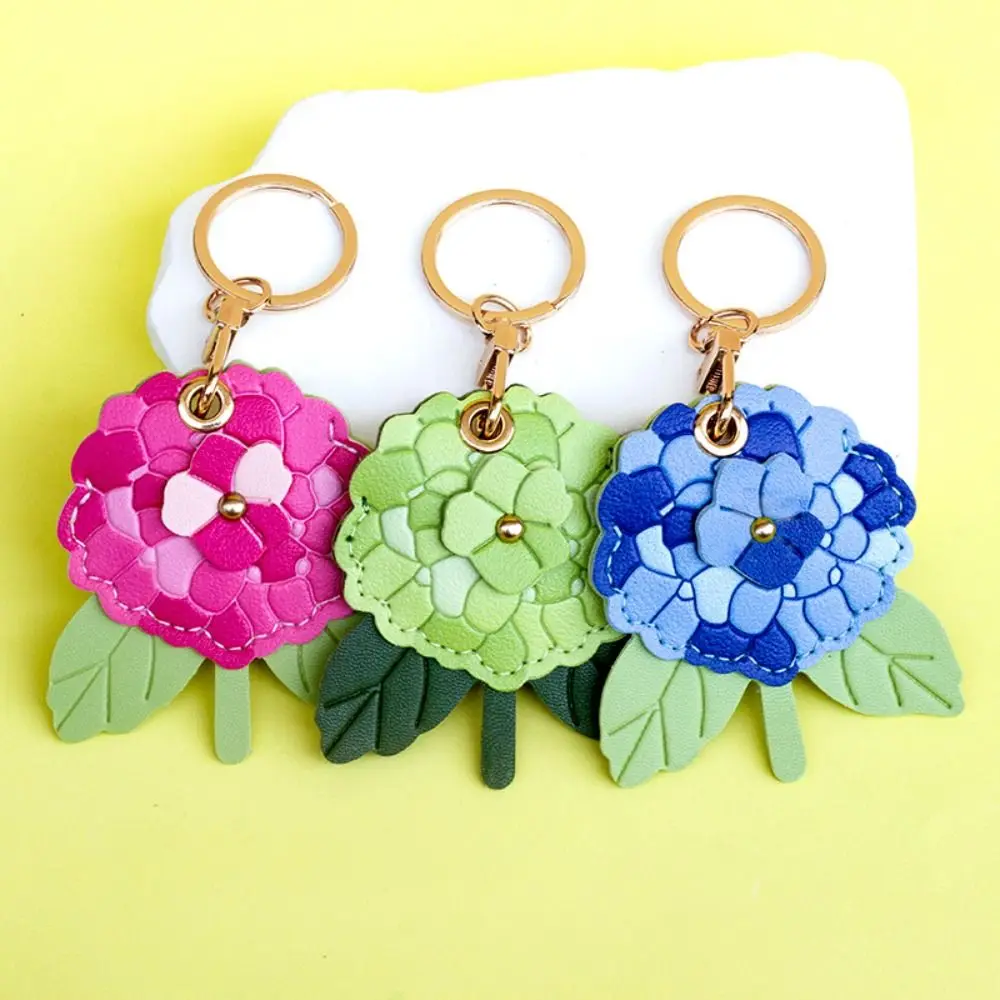 Hydrangea Design Access Control Card Cover Practical Hanging Accessories Access Card Holder Camellia Design Anti-Drop