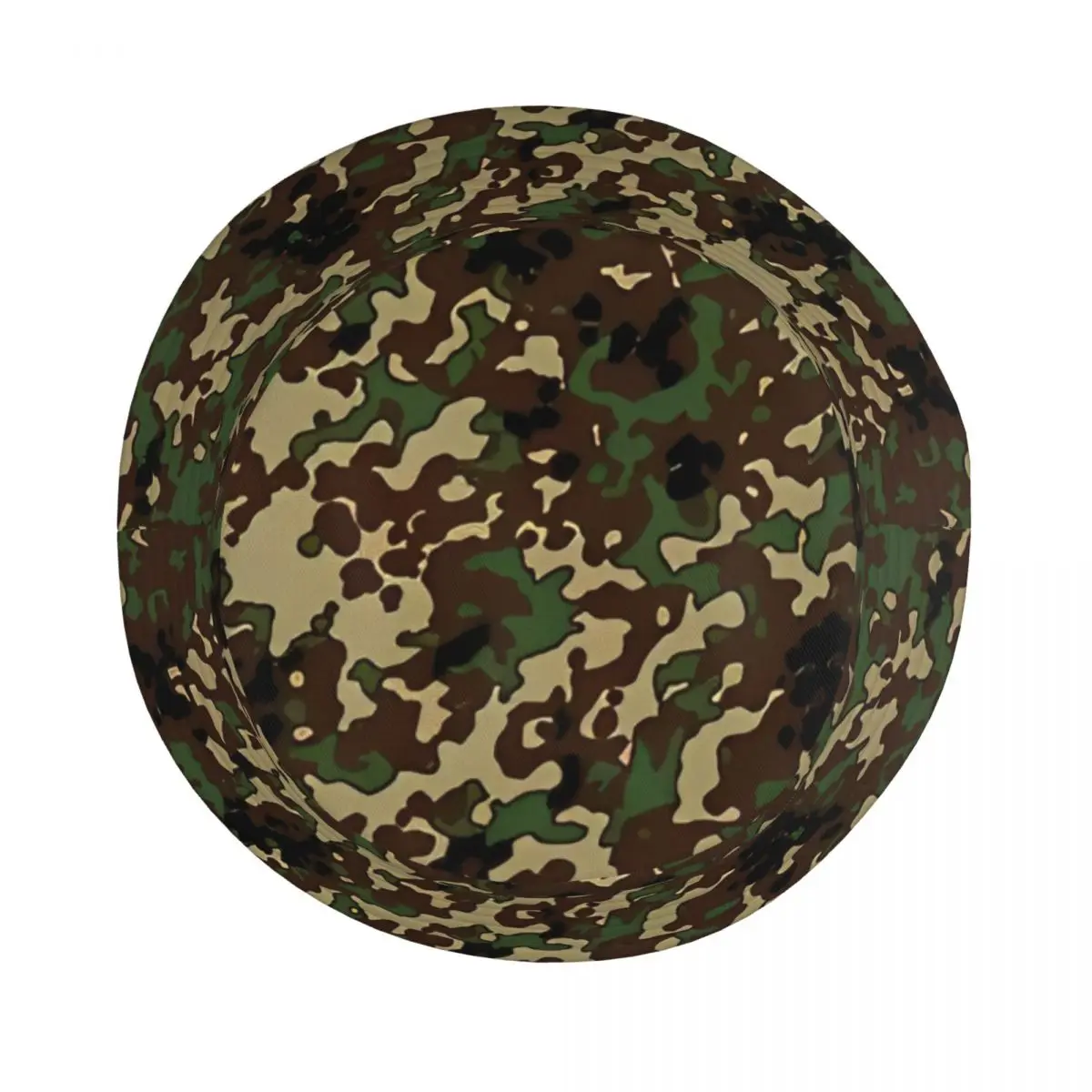 Flecktarn 남성 및 여성용 버킷 햇, UV 차단, 야외 육군 위장 낚시 어부 모자, 용수철 모자, 밥 모자