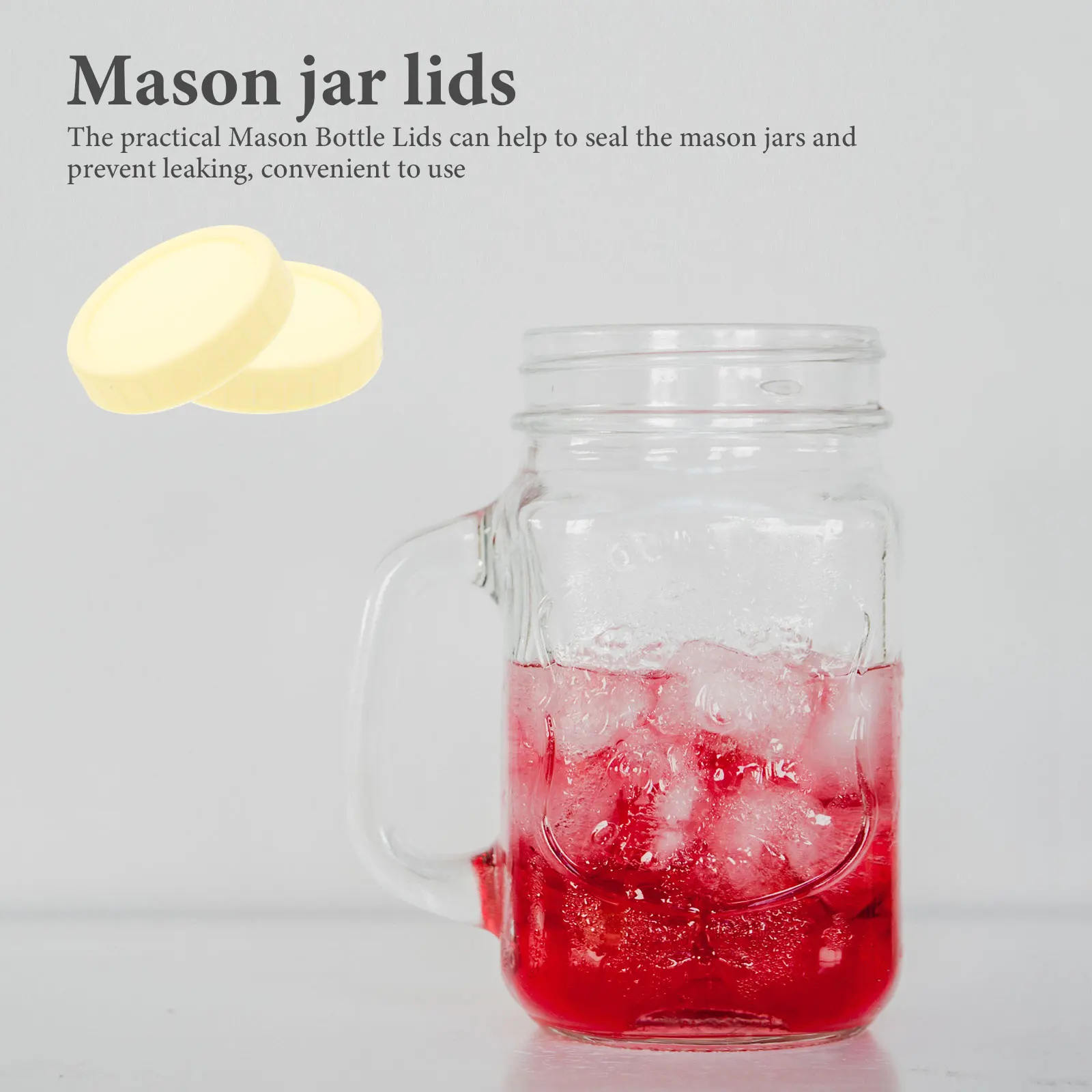 

10pcs Oat Cup Lids Wide Mouth Bottle Covers Reusable Plastic Jars Lids Leakproof For Mason Canning Glass Jars Kitchen Storage