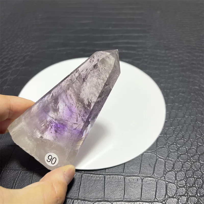 

156g Rainbow Natural Amethyst Point Crystal Healing Energy Stone Natural Quartz Home Decor Reiki