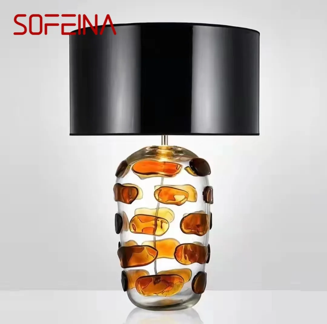 

SOFEINA Nordic Glaze Table Lamp Modern Art Iiving Room Bedroom Study Hotel LED Personality Originality Desk Light