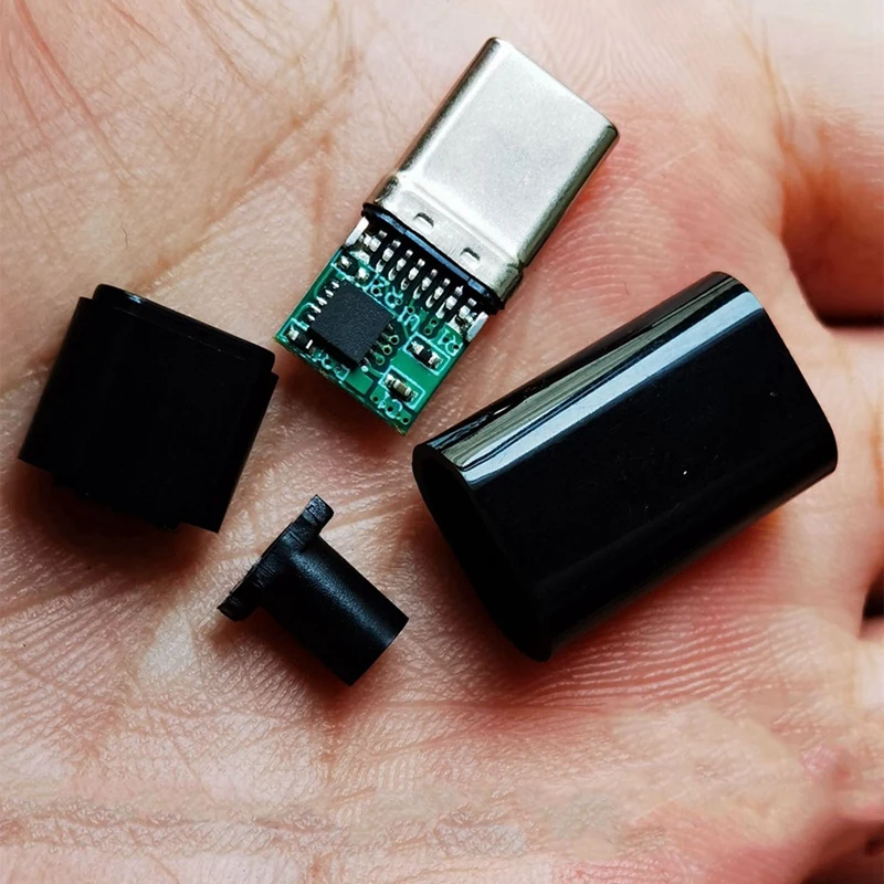 T82C vente chaude-20Pcs 12V PD/QC carte leurre Module de Charge rapide avec coque PD 2 3.0 DC déclencheur USB type-c mâle QC4 connecteur de Charge