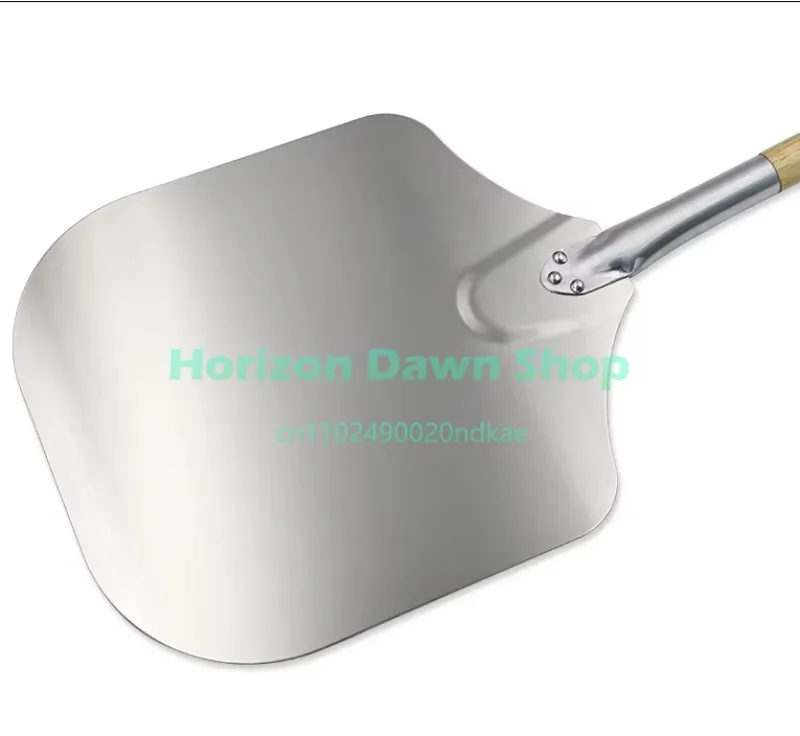 Durable Pizza Spatula: Wooden Handle + Aluminum Blade, Smooth Transfer