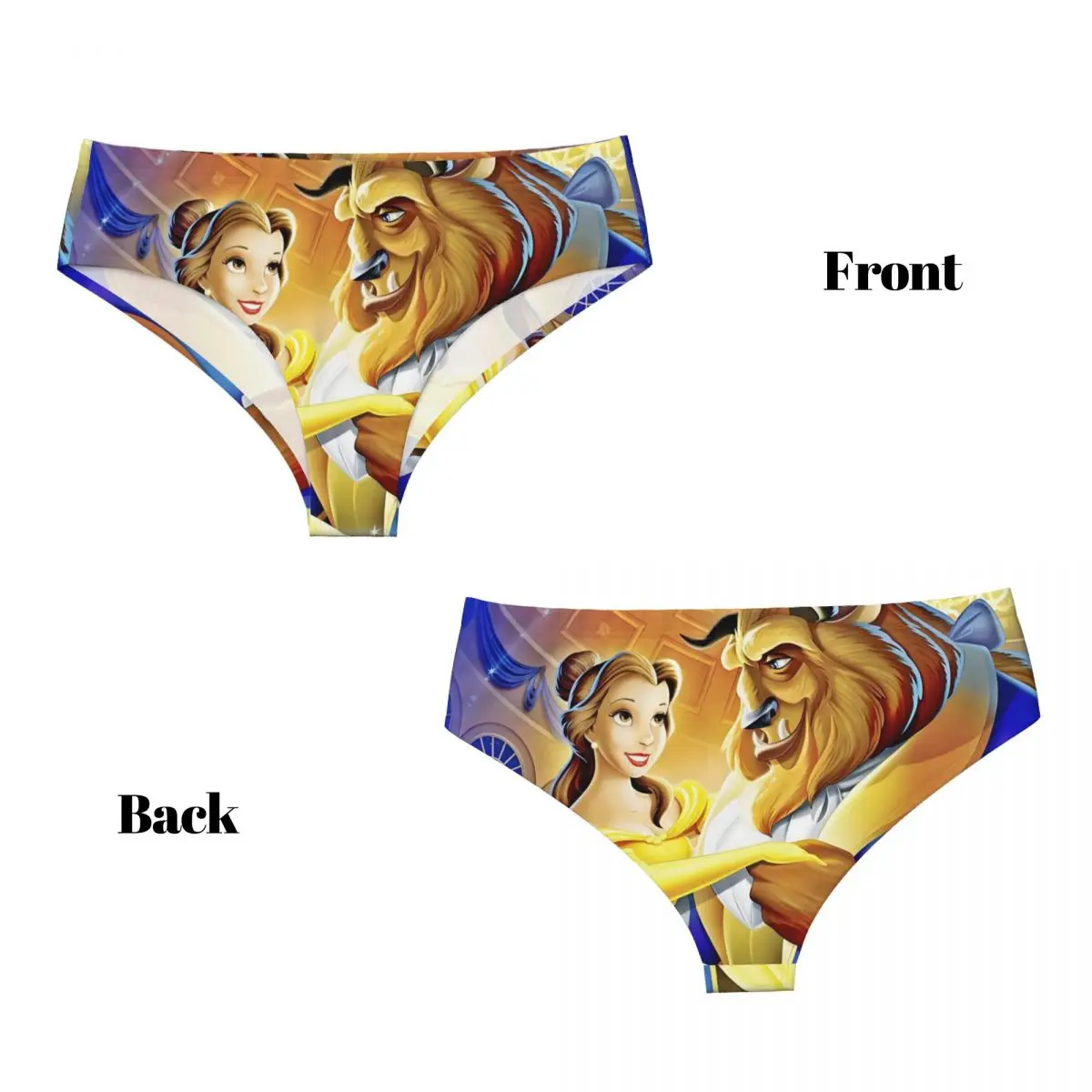 ملابس داخلية نسائية مخصصة من Belle Beauty And The Beast Manga Comic ملابس داخلية قابلة للتنفس