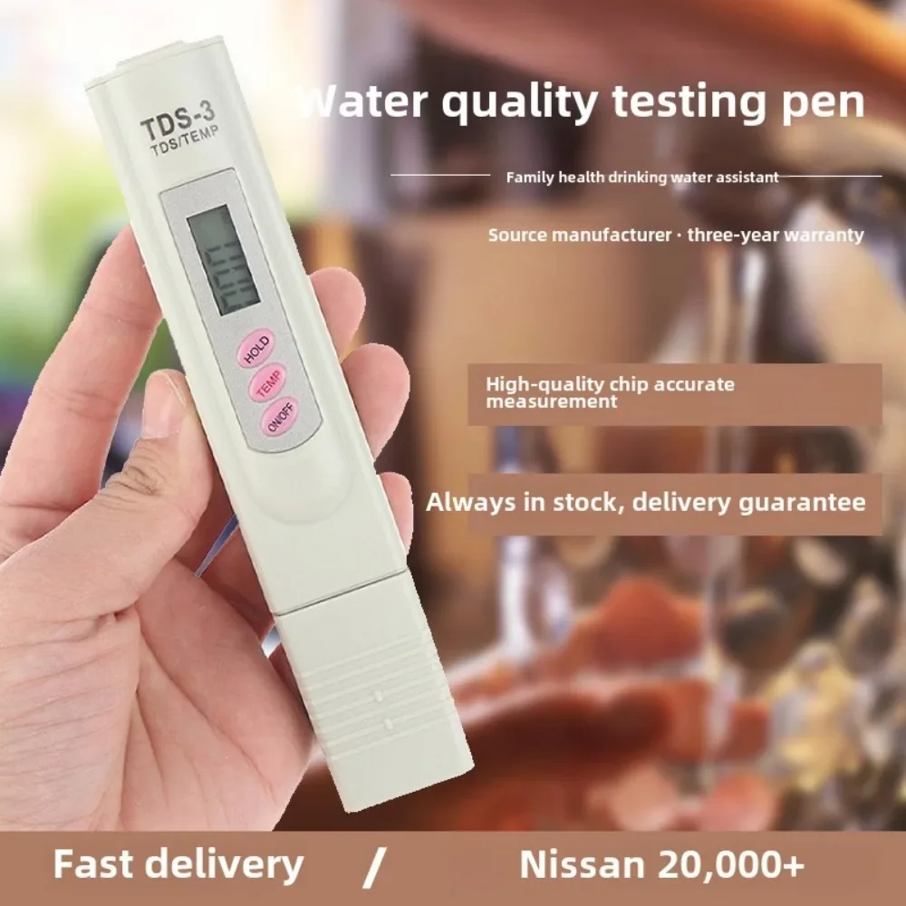 

High Precision TDS Water Quality Test Pen-multi-function Hardness and Temperature Tester for Household Pure Drinking Water