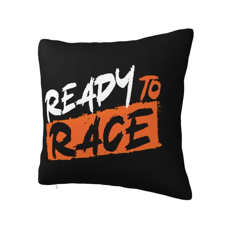 Ready To Race Throw Pillow Case Decor Home Motorcycle Rider Racing Sport Modern Cushion Cover Velvet Pillowcase