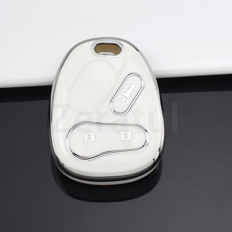 For Chevrolet S10 Silverado Suburban Tahoe for GMC Sierra Sonoma Yukon 3/4 Buttons TPU Car Key Cover Case Auto Rempte Shell Fob