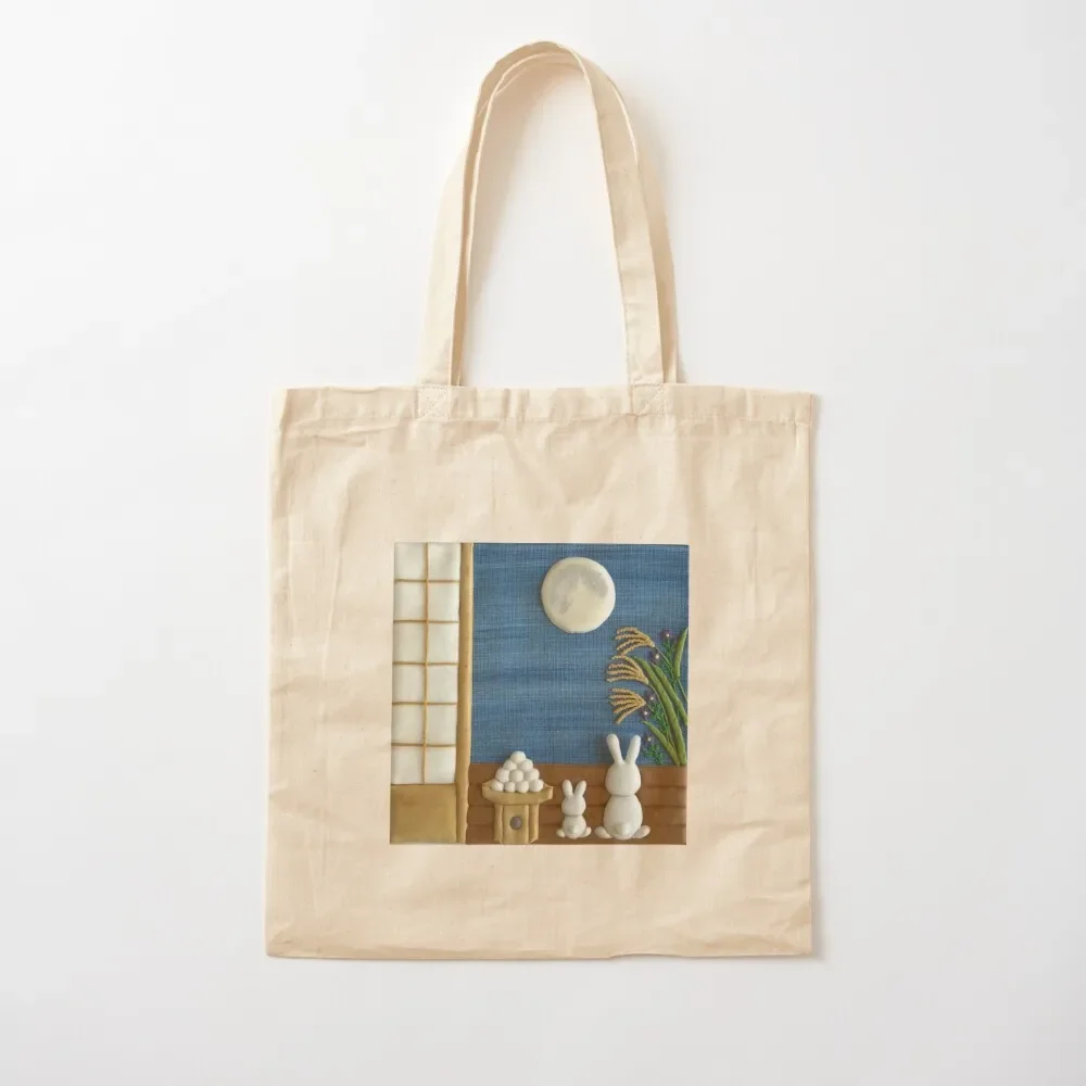 Viewing the moon Tote Bag shopping bag shopper bag woman foldable reusable