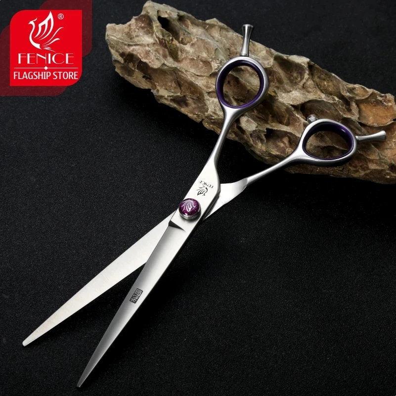 Fenice Professional JP440C 7.0/8.0inch Sharp Durable Soft Pet Dog Grooming Shears Scissors Kit