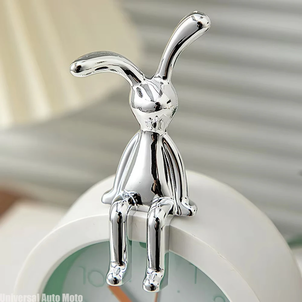 Cartoon Animal Rabbit Car Interior Center Console Decoration Personality Dining Table Desk Creative Props Accessories