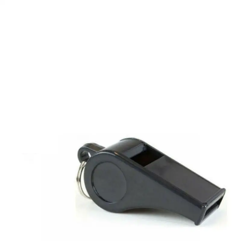 1~10PCS Professional Whistle Black ABS Outdoor Sports Camping Hiking Referee Game Training  Survival Whistle  With Lanyard