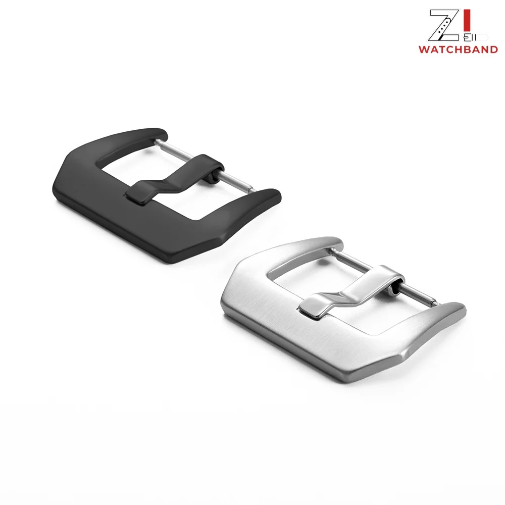 Metal Watch Buckle 16mm 18mm 20mm 22mm 24mm 26mm Men Watchband Strap Silver Black Matte&Polish Stainless Steel Clasp Accessories view 4