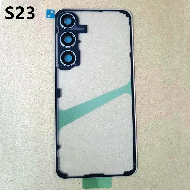 Rear Housing For Samsung Galaxy S24 Ultra S23 Plus S22 S21 S20 Transparent Glass Battery Back Cover Repair Matte Clear Door Case