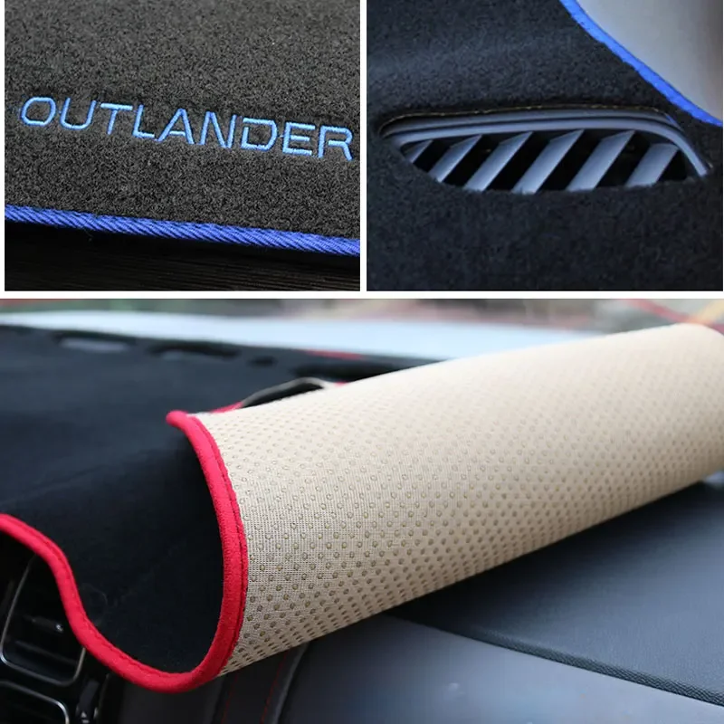 Car Dashboard Cover Protection Pad For Mitsubishi Outlander Blackout Cloth Central Control Anti-Sun Protection Mat Accessories