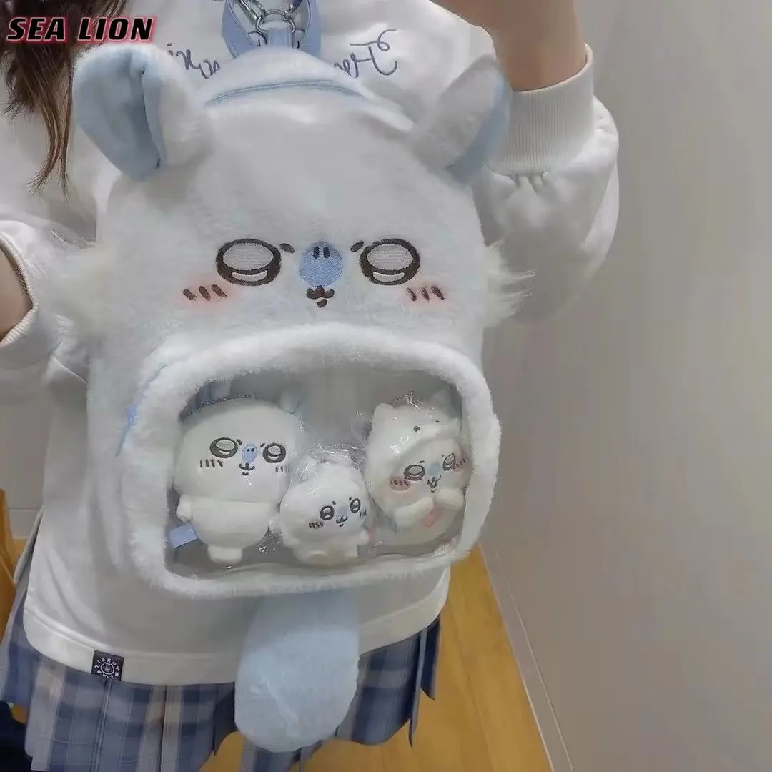 حقيبة ظهر قطيفة شيكاواس كرتونية يابانية ، حقيبة أنيمي يتا كاواي ، حقيبة مدرسية للطلاب ، حقيبة كتف للفتيات ، حقيبة تنكرية ، Y2k ، جديدة