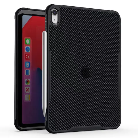 Carbon Fibre Case for iPad A16 11th 2025 10th 10.9 2022 Air 4 5 6 Pro 2024 11"13"12.9"2021 Mini 7 A17 pro Hard Cover Back Shell