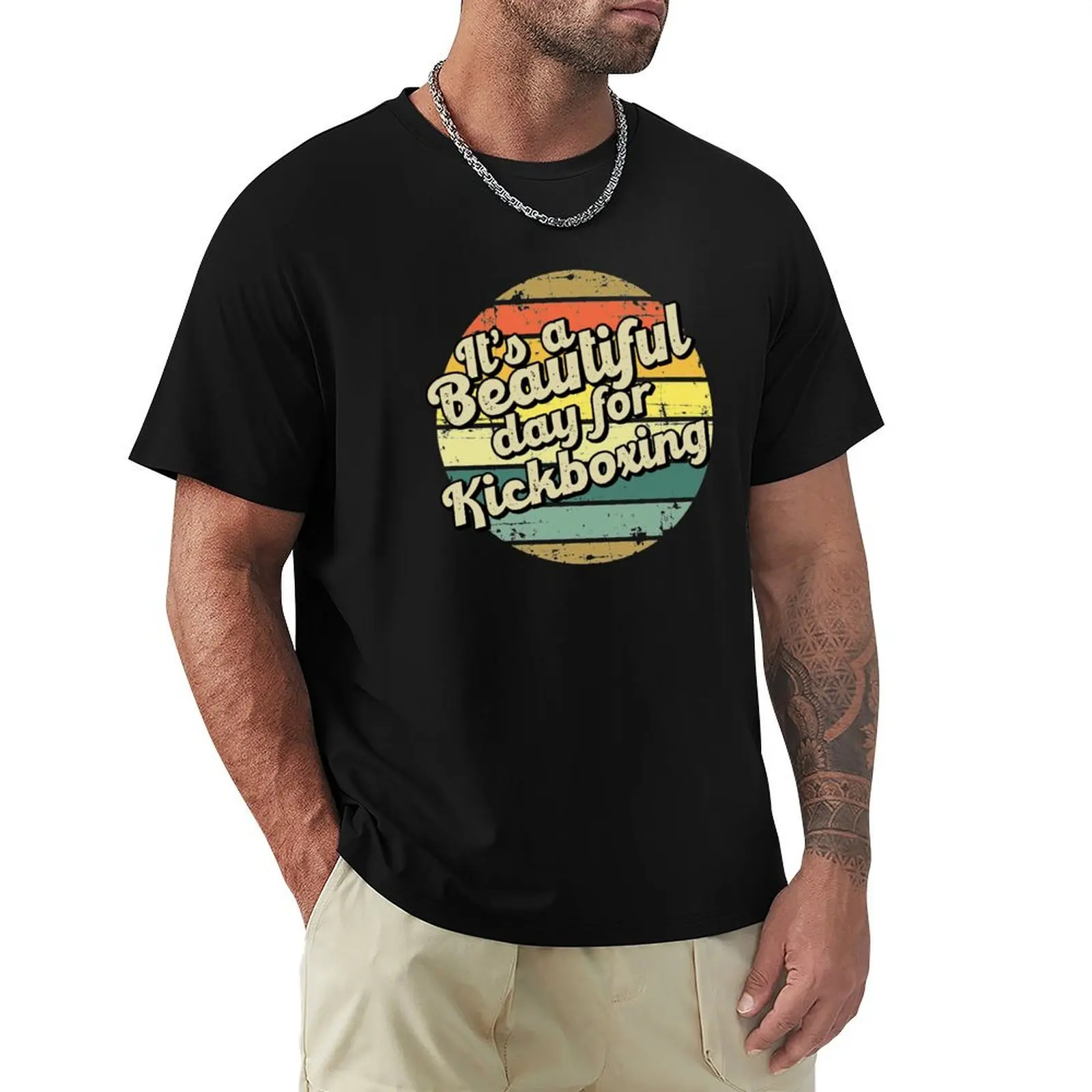 It's a beautiful day for kickboxing T-Shirt Minimalist Graphic Tee Shirt