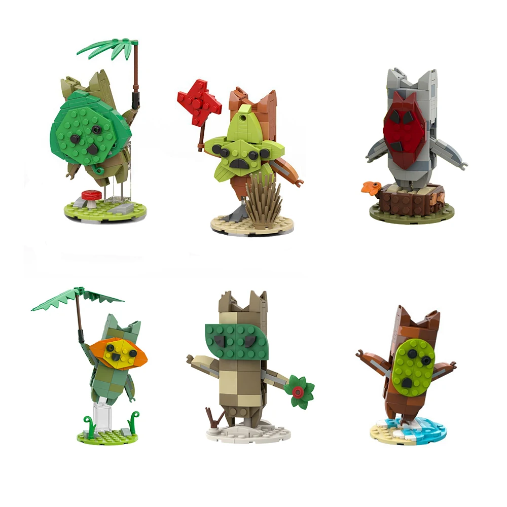 

MOC The Zeldaing Legend Breath Link, моделирующие строительные блоки, фигурки Kass Lynel Bokoblin, кирпичная головка, образовательная игрушка «сделай сам», подарок для ребенка