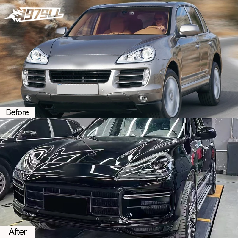 Hot Sale! Car Bodykit 2007-2010 Porsche Cayenne 957 Front Bumper - Upgrade to 9Y0 Style Body Kit - Image 3