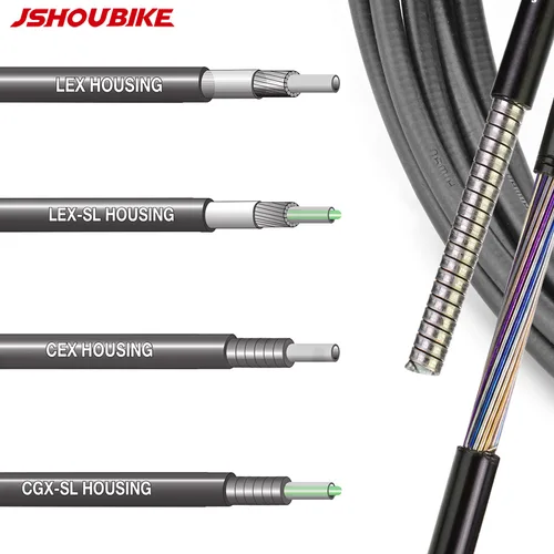 JSHOU-juego de cables interiores para bicicleta de montaña y carretera, accesorios universales para ciclismo, carcasa de freno