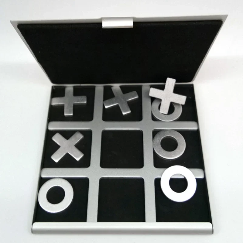 Tic Tac Toe Game for Playing with Friends & Family – Small, Portable, Packable, Classic Board Game Activity Tools Kit