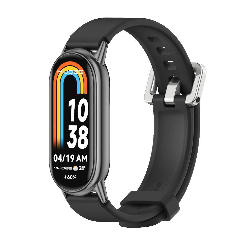 حزام ل Mi Band 10 9 8 7 6 5 4 3 حزام (استيك) ساعة ل Mi Band 10 سوار معصم من السيليكون ل Mi Band 9 سوار ل Mi Band 8 حزام