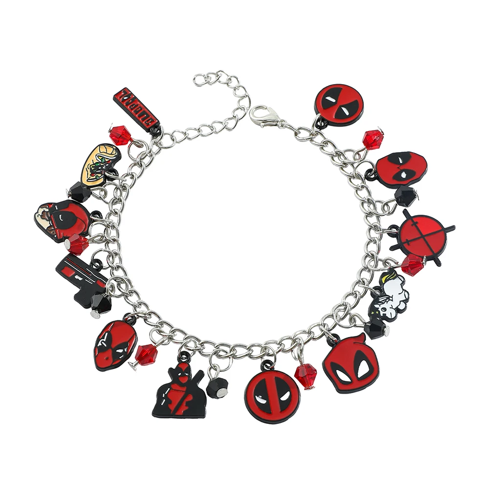 New Deadpool Bracelet Ins Bracelet for Women Man Sweet Girls Y2K Butterfly Chain Bracelet Party Jewelry Gifts