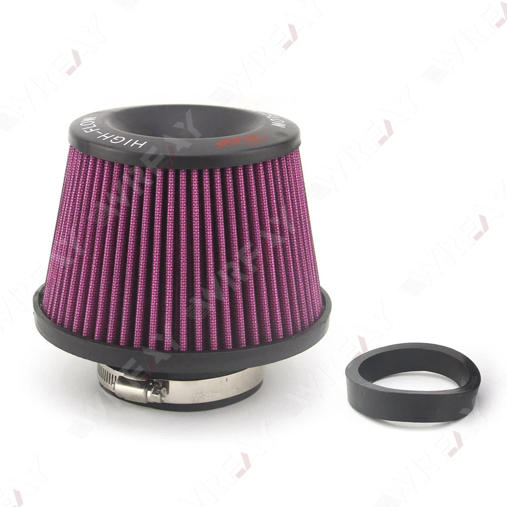 New style Mushroom Head Shape Car Flow Air Intake Filter Air Filter Reusable for 63/76MM 2.48/3