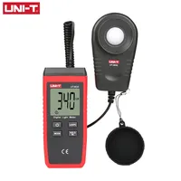 UNI-T UT383S Light Meter 200,000 LUX Digital Luxmeter Luminance Lux Fc Test Max Min Illuminometers Photometer