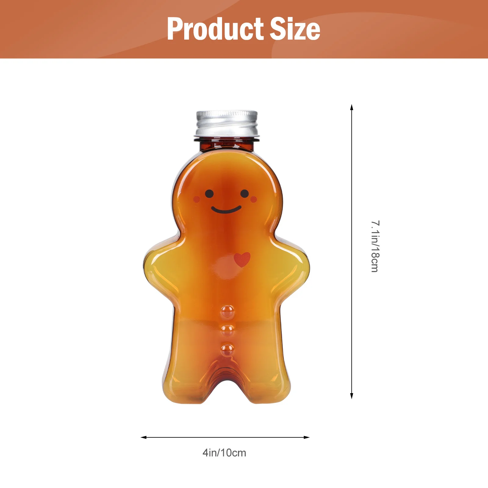 10pcs Beverage Bottles Transparent Juice Containers Smooth Edges For Daily Use Home-Made Drink Storage Kitchen Barware Plastic