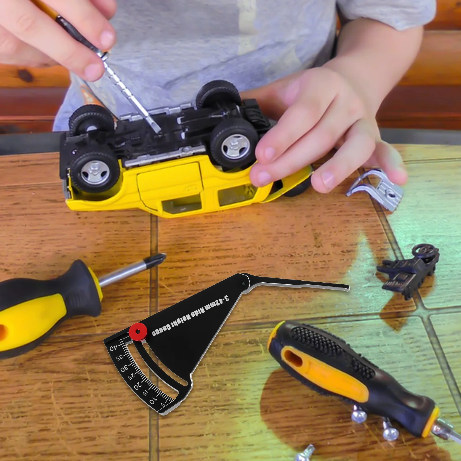 

Aluminum Alloy Ruler High Precision Measurement Rc Car Ride Gauge Off-road Truck Vertical Indicator Smooth Surface Durable