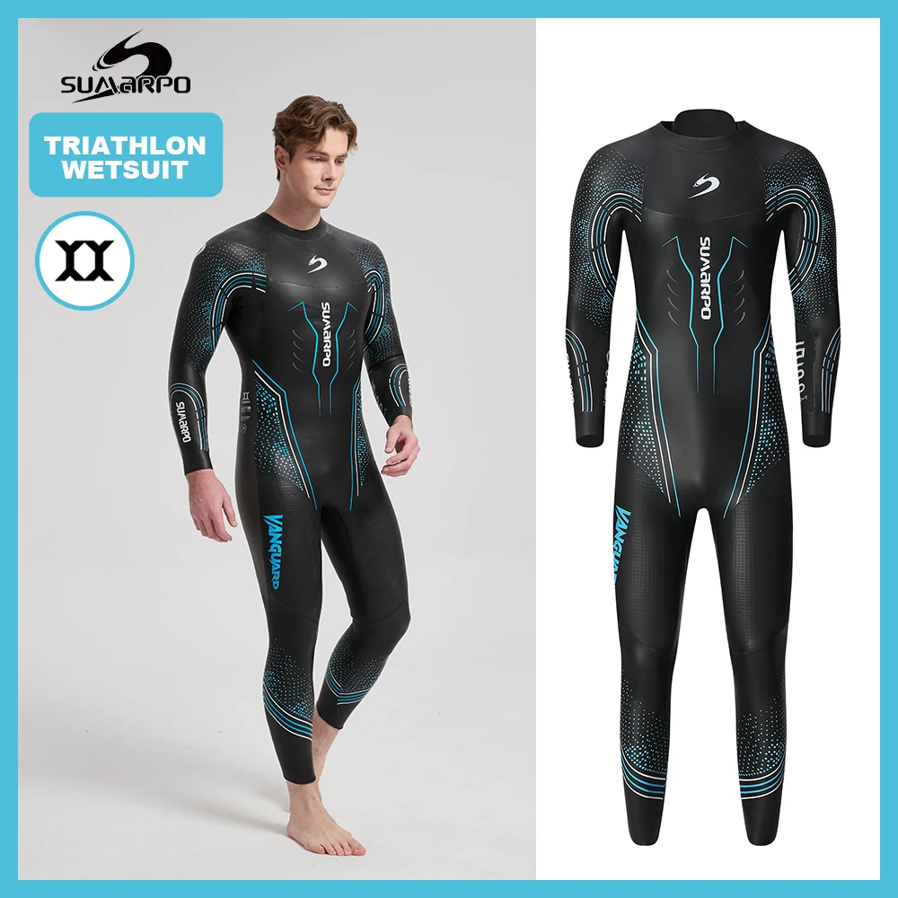Roupa de neoprene para triatlo e natação em águas abertas, 5mm Yamamoto, revestimento SCS