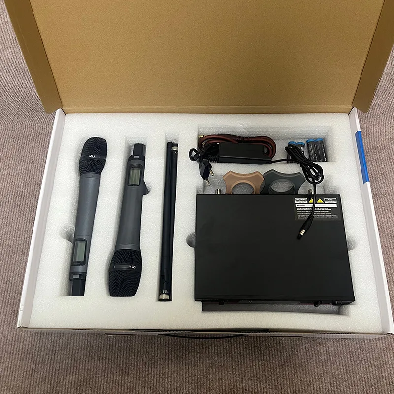 نظام ميكروفون لاسلكي متطور EW100 G3 200 قناة للتنوع الحقيقي 2 E845 معدني محمول لمرحلة كاريوكي الغناء