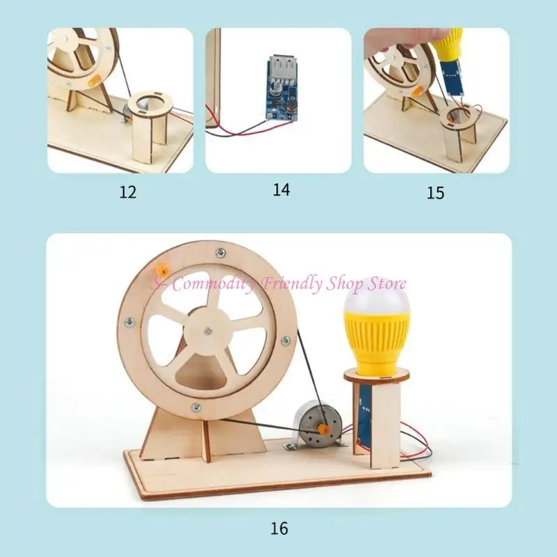 85AE modello fai-da-te Generatore manuale Centri attività Giocattolo meccanico Rompicapo