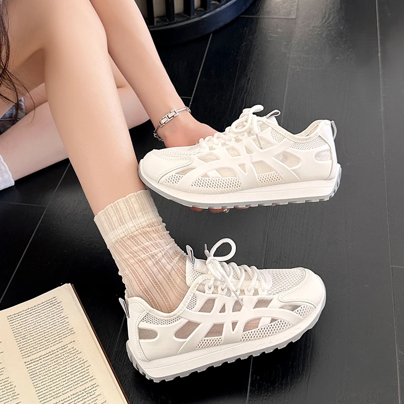 Spring / Autumn Elegant Sexy Breathable Lace Up Sports and Leisure Shoes Fashionable Best Selling New Comfortable Women's Shoes