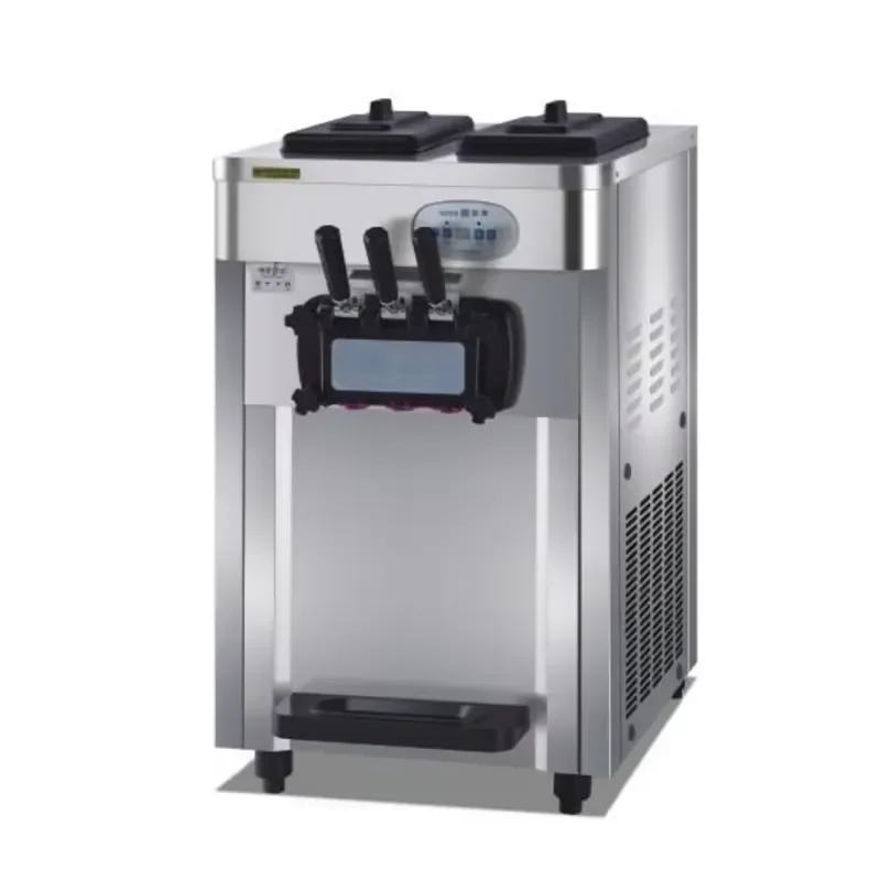 New Commercial Table Top Three Flavor Soft Ice Cream Machine for All Models