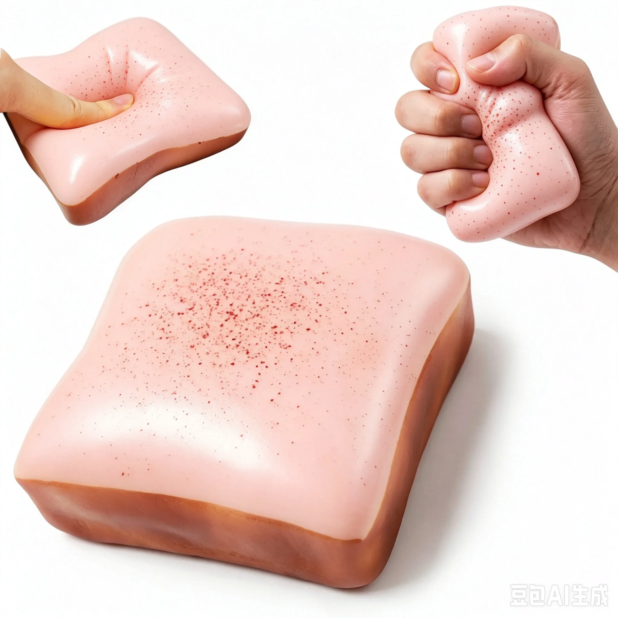 1 Stück Mini-Toast, langsam aufsteigendes Squishy-Spielzeug zur Angstlinderung, Entspannungsspielzeug, sensorisches Beruhigungsspielzeug, Reise-Fidget, Weihnachtsgeschenk – Detail 2