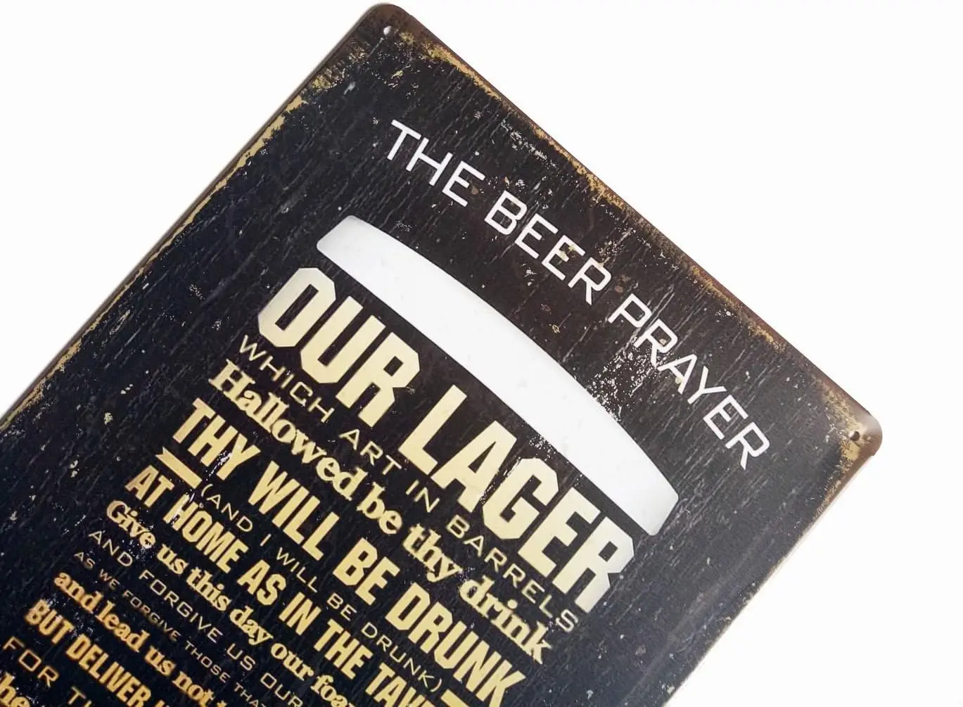 The Beer Prayer Tin Signs Vintage Retro Metal Bar Pub Poster Wall Plaque 12X 8