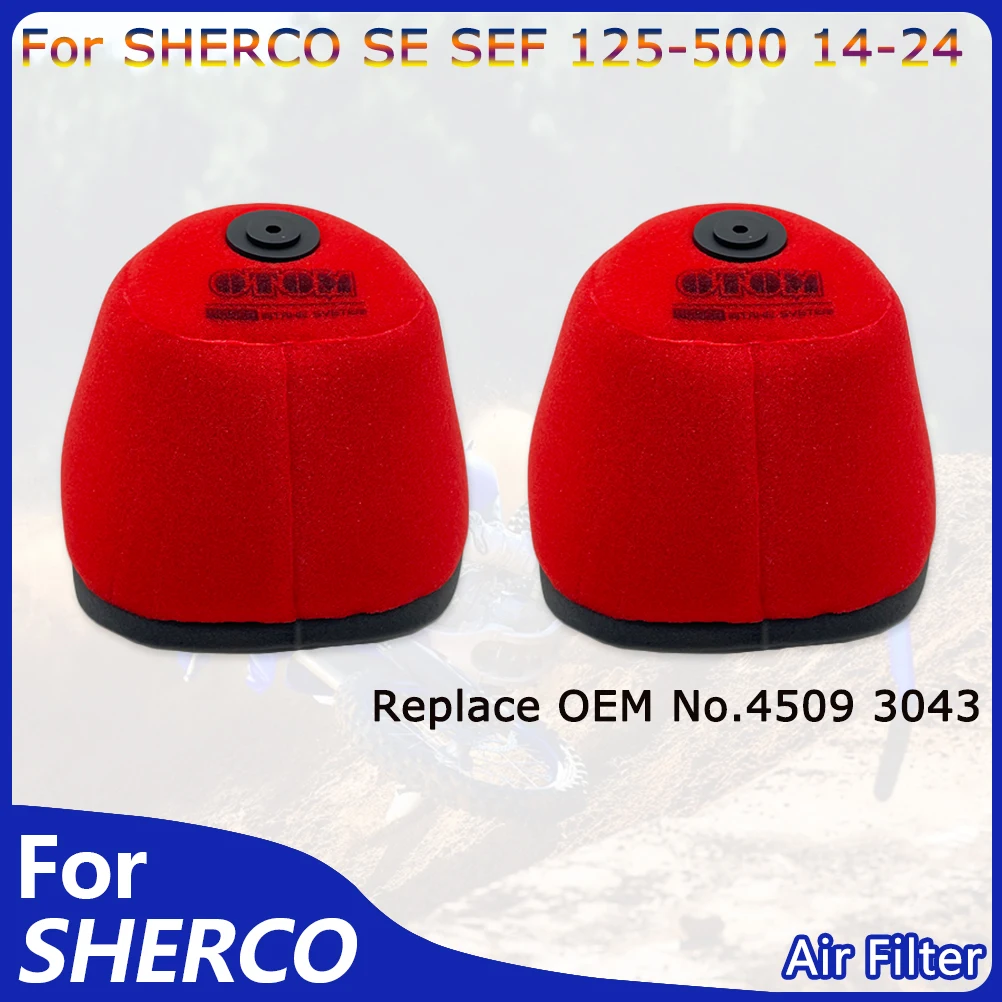 

OTOM Motocross Air Filter For Sherco SE SEF 125 250 300 450 500 2014-2024 Dust-proof Replacement Foaming Sponge CleanerDirt Bike