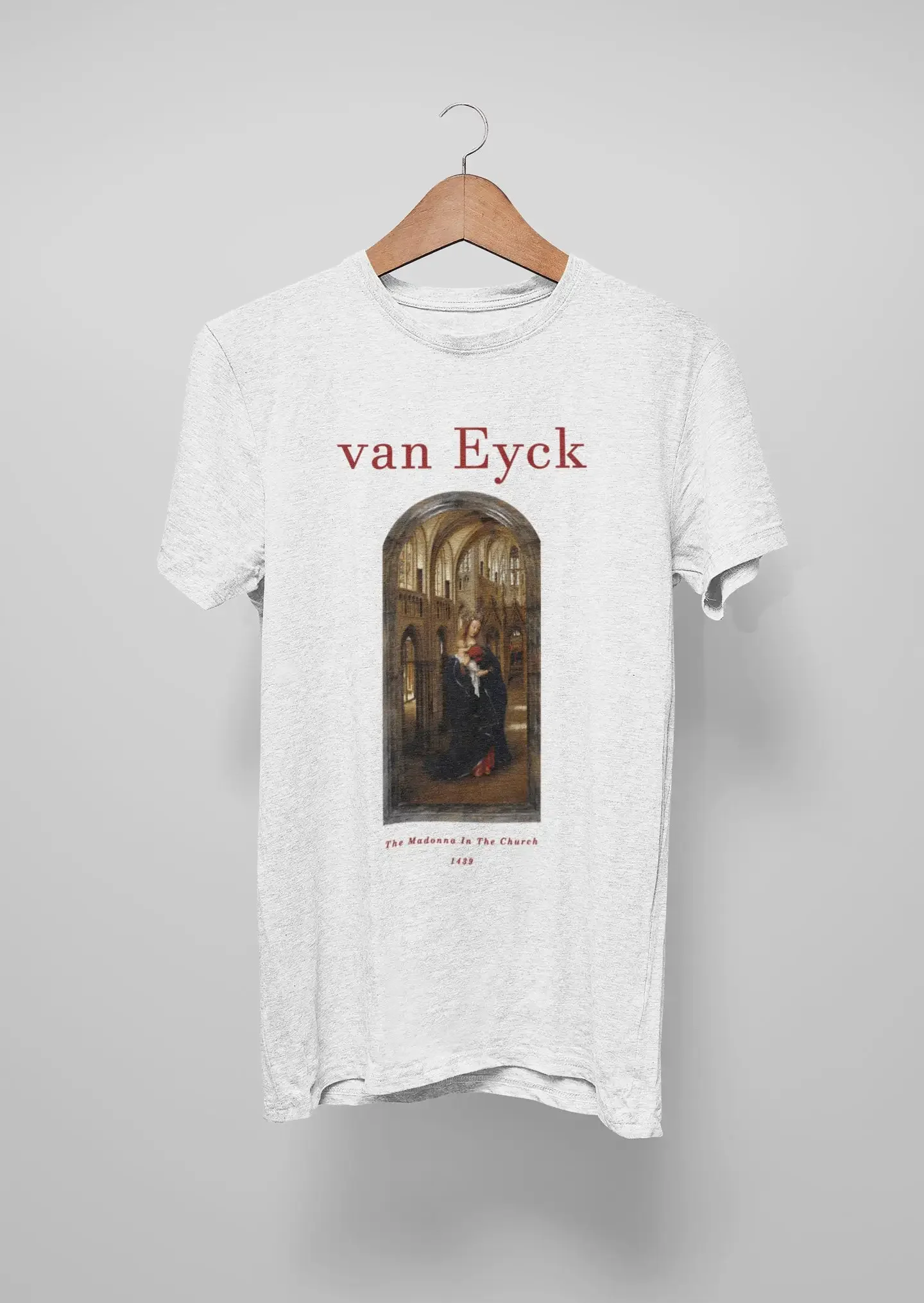 The Madonna In The Church Jan Van Eyck T Shirt - Premium Quality, Baroque, Strozzi, Caravaggio, Carracci,Reni