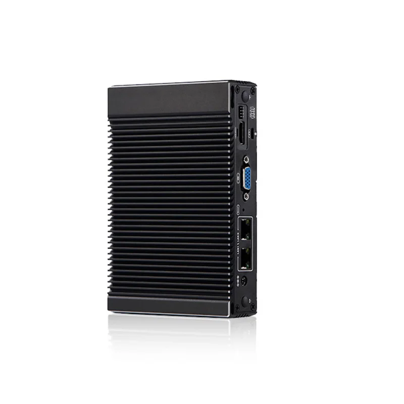 VNOPN Mini PC 6W a bassa potenza Intel N3160 Quad Core Quad Thread X86 FanlessPC Router morbido 2*1000M Porta Lan Uscita HD-MI Custodia in metallo