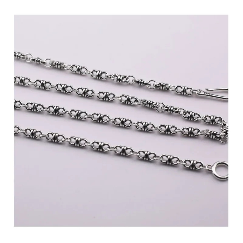 

Thai Decoration Edge Tide Brand Thai Silver Punk Men and Women Hip Hop Fashion Internet Celebrity Cold Wind Thai Silver Personal