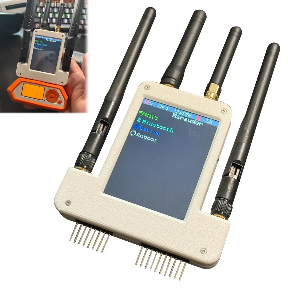 Scheda di espansione 4 in 1 Schermo da 2,8 pollici + 433 m Rf + Esp32s2 + Modulo GPS per modulo esterno Flipper Zero per analisi di segnali/dati
