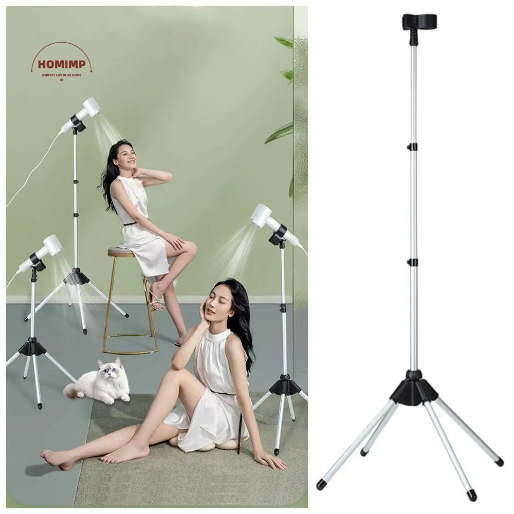 

Telescopic Adjustable Hair Dryer Stand Foldable Adjustable Height Vertical Hair Dryer Holder Tripod Holder Stable Base