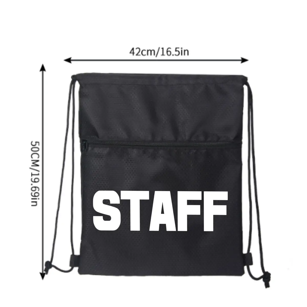 Staff Behind the Scenes Outdoor Sports Drawstring Pocket Simple Backpack Ransel Kebugaran Pria dan Wanita