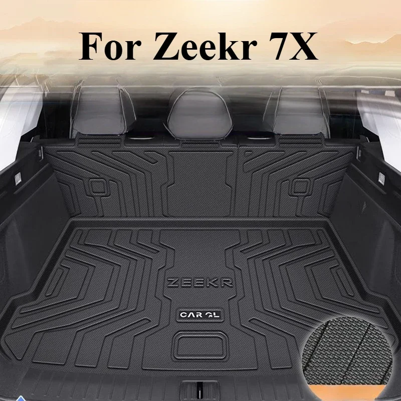 For Zeekr 7X 2024 2025 Rear Seat Backrest Protective Pad Trunk Mat Anti-Kick Pad Car Interior Accessories